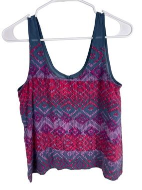 Kirra Boho Tank Pink/Blue Medium